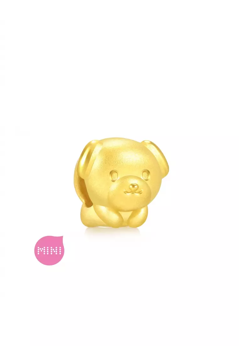 Charme 999 24K Gold Chinese Zodiac Dog Charm 93701C (Bracelet not included)
