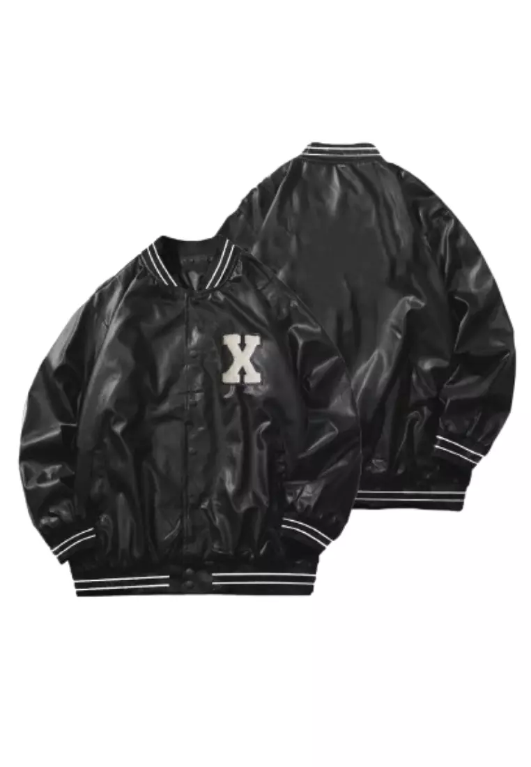 Jaket Varsity Black