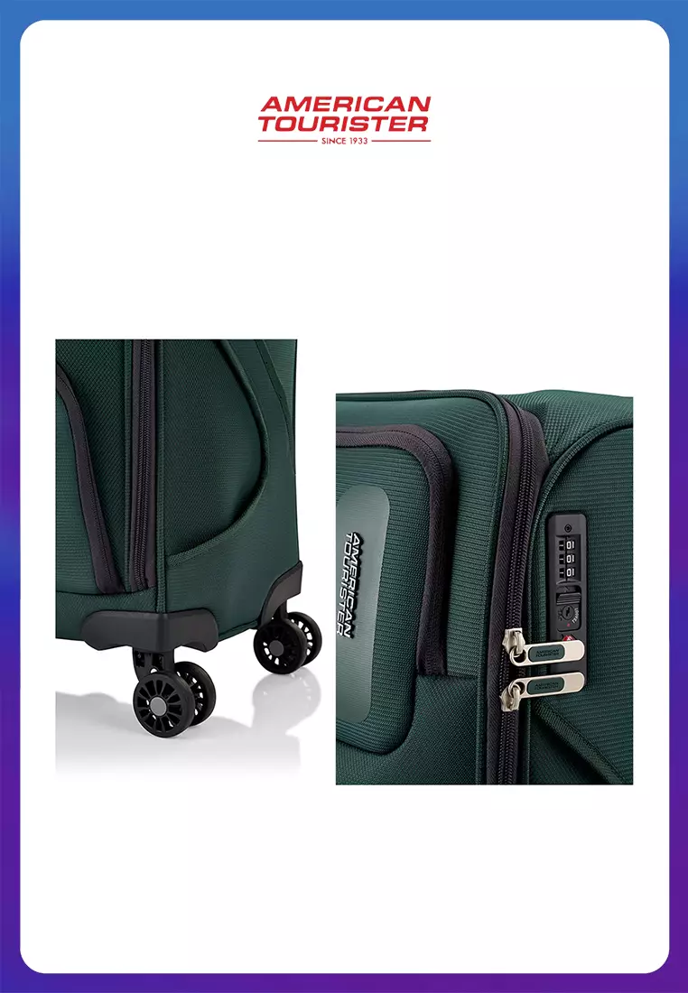 American Tourister Koper Softcase Maxwell Cabin 18 TSA V2 - Green