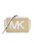 Michael Kors brown Michael Kors Straw Python Capsule 35T0GWQC9W JSI Large EW Crossbody Bag In Optic White 66A95AC8CF4208GS_1