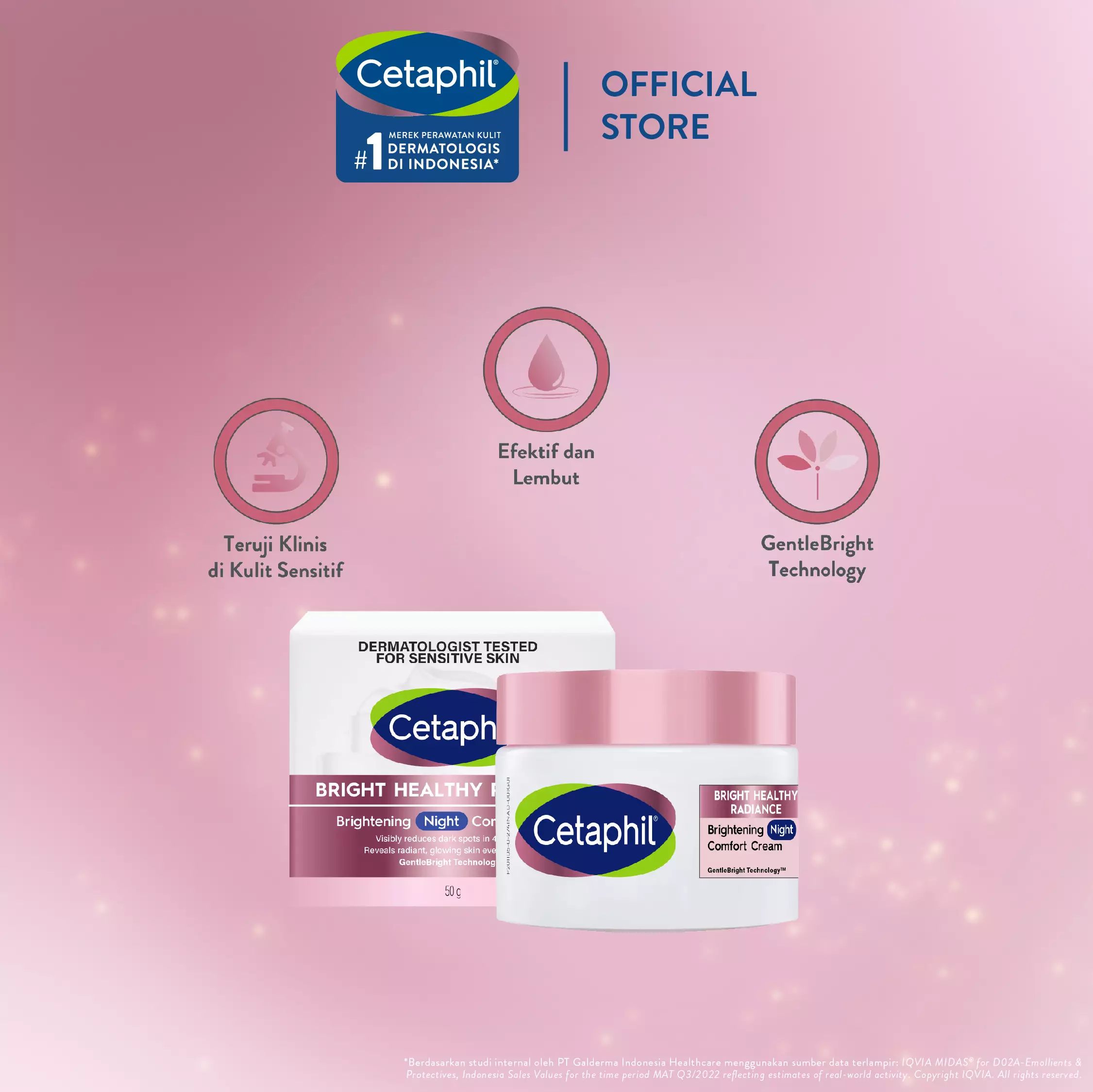 Cetaphil Bright Healthy Radiance Brightening Night Comfort Cream 50g