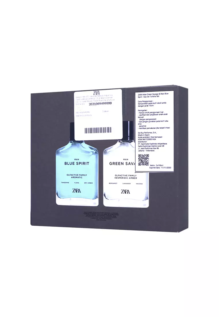 Zara Man Blue Spirit & Man Green Savage 100 ML