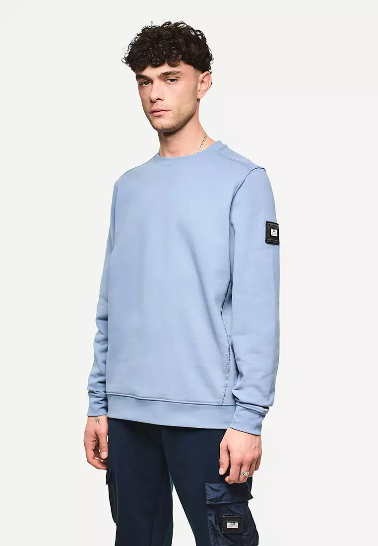 MENS BLUE SHADOW THUNDER CREW WITH PARACHUTE BINDING