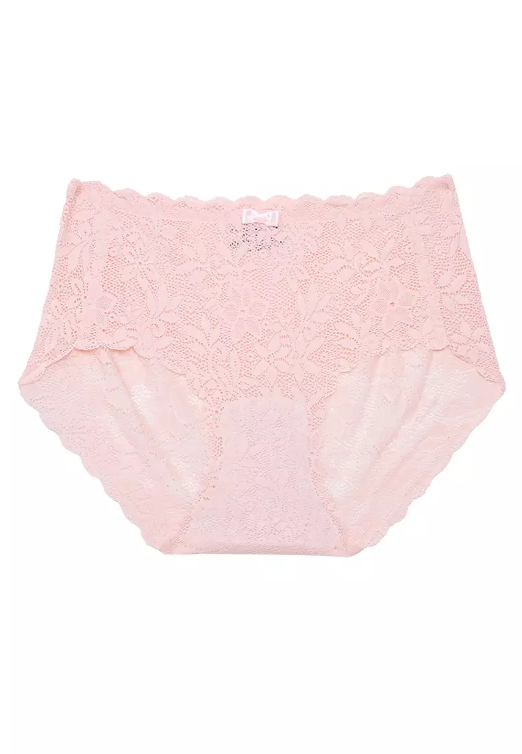 Rose Pink Hanes Nylon and Lace Panties 