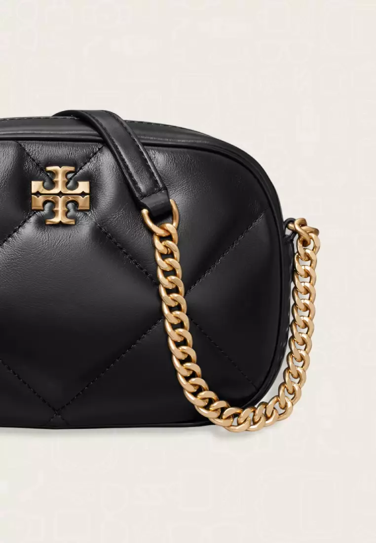 Tory Burch Kira Diamond Quilt Camera Bag Black