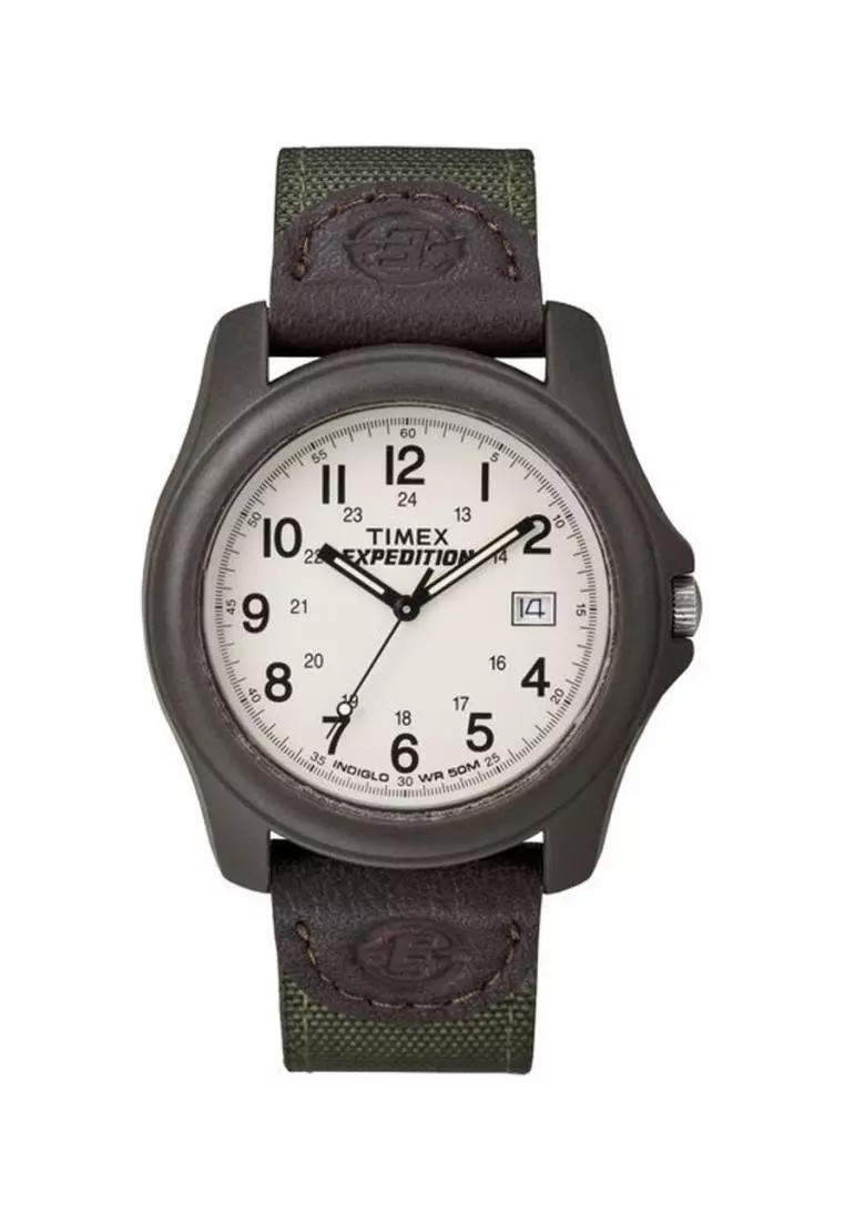 Buy TIMEX Acadia Green Fabric Mens Watch T49101 Sports 2024 Online