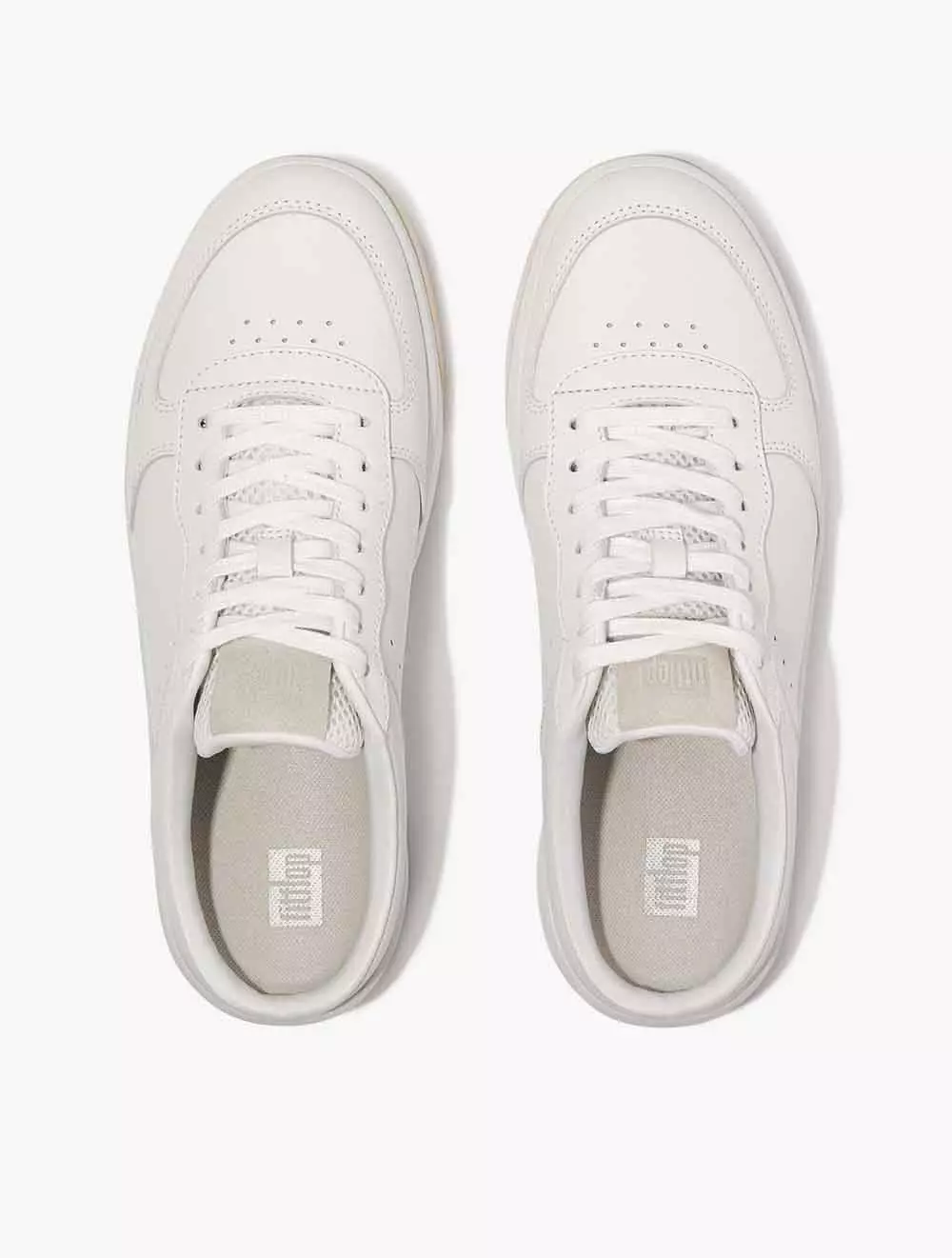 Fitflop Rally Evo Leather Sneaker Mules - Urban White