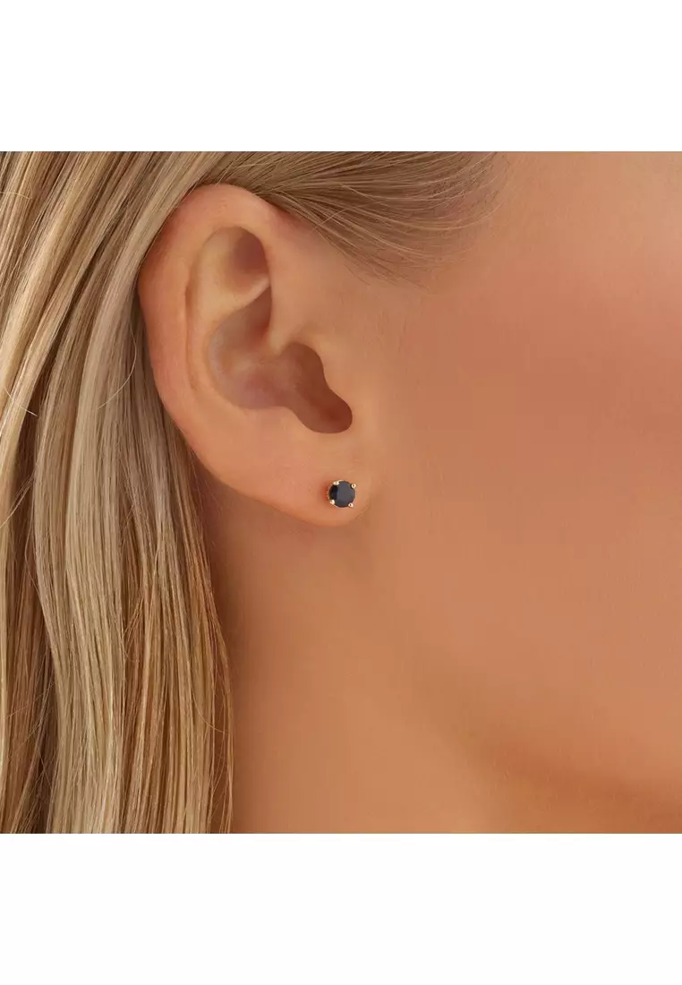 Buy Michael Hill Stud Earrings with Sapphire in 10kt Yellow Gold