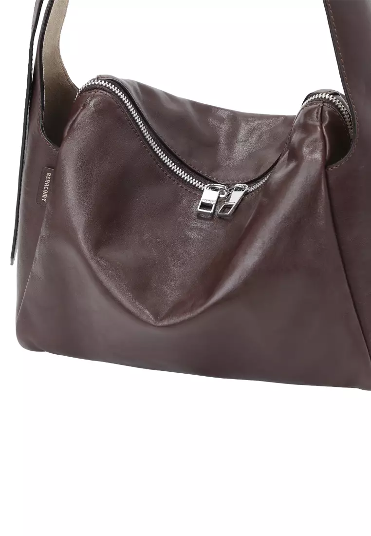 Petrichor Pockets 單肩袋 - 可可棕