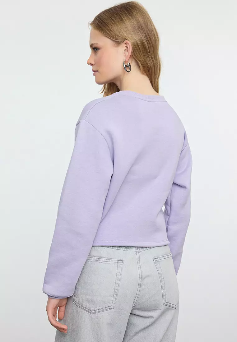 Criss Cross Detail Sweatshirt