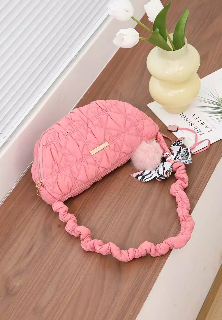 GYKACO KYUMI Pink - Tas Wanita Sling Bag - Fashion Top Handle Bag (Import)