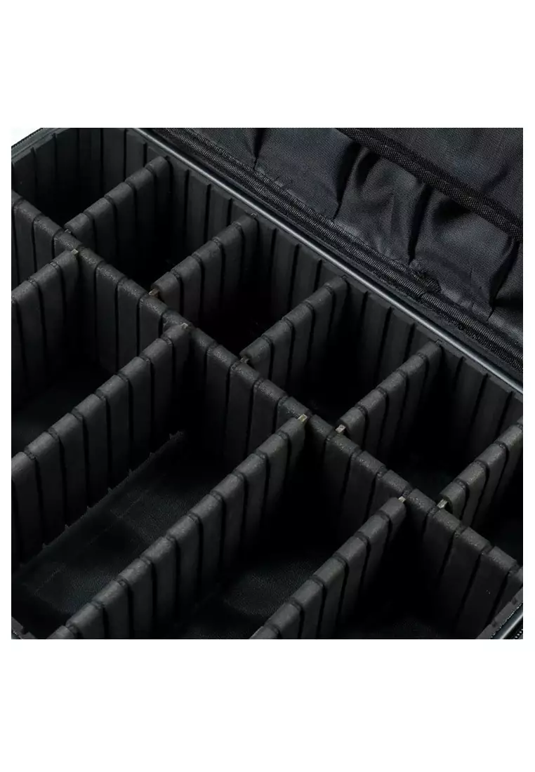 Erley Tas Kosmetik Make Up Travel Organizer Bag Wanita Size 37 x 26 x 13 cm Material Nylon ORIGINAL - Black