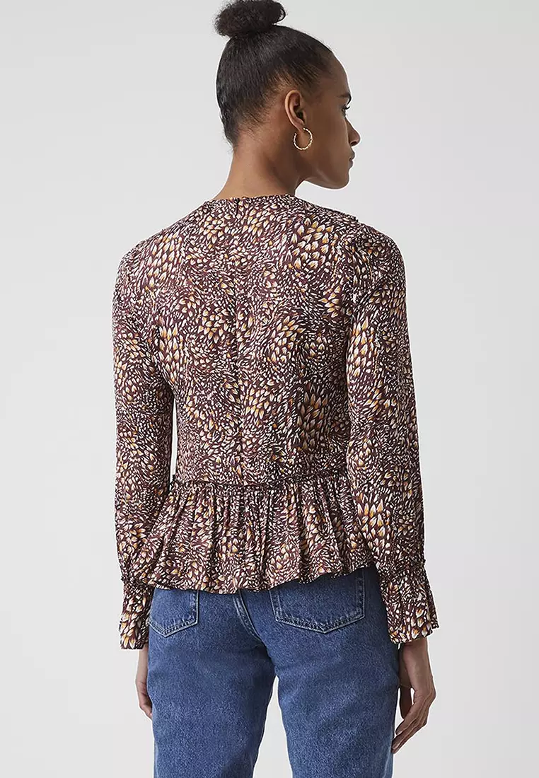 PF FAITH DRAPE LS TOP