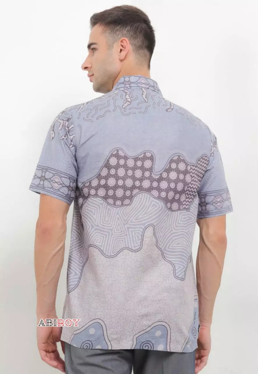 Treasir Kemeja Batik Pria Premium Slimfit Lengan Pendek NLN