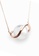 Majade Jewelry white and gold White Pearl Saturn Necklace In 14k Rose Gold 62F4AACB56B612GS_2