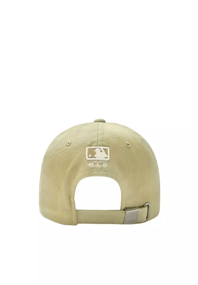 ★MLB Korea★ Varsity Vintage Oval Stitch Unstructured Ball VARSITY VINTAGE OVAL STITCH CURSIVE UNSTRUCTURED BALL CAP