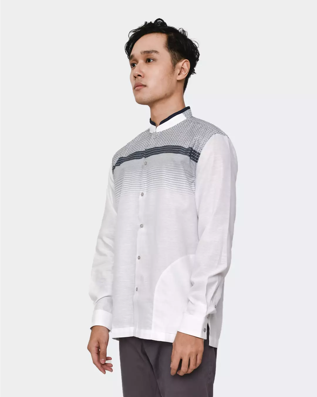 MANZONE Kemeja koko lengan panjang- BARROZ