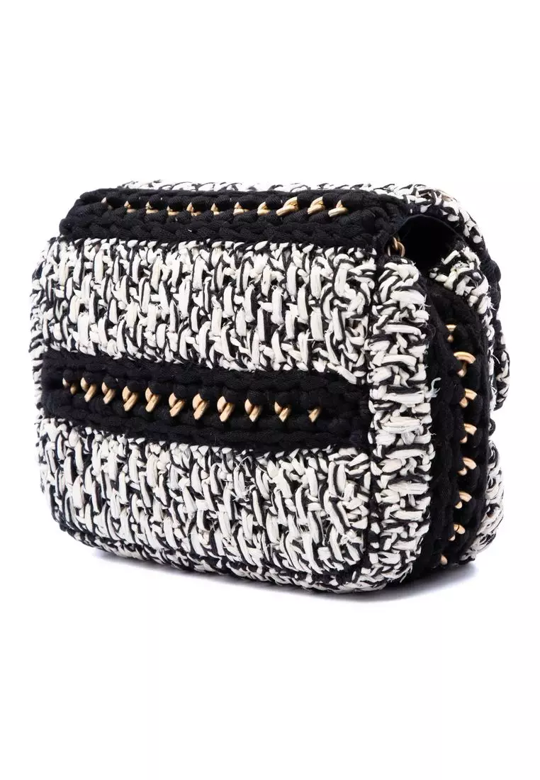 Pre-Loved Chanel Raffia Braided With Love Flap
