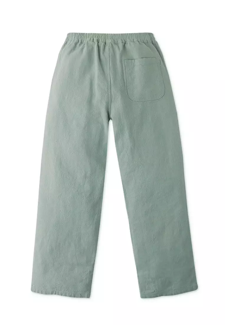 Boys Linen Pull-On Pants