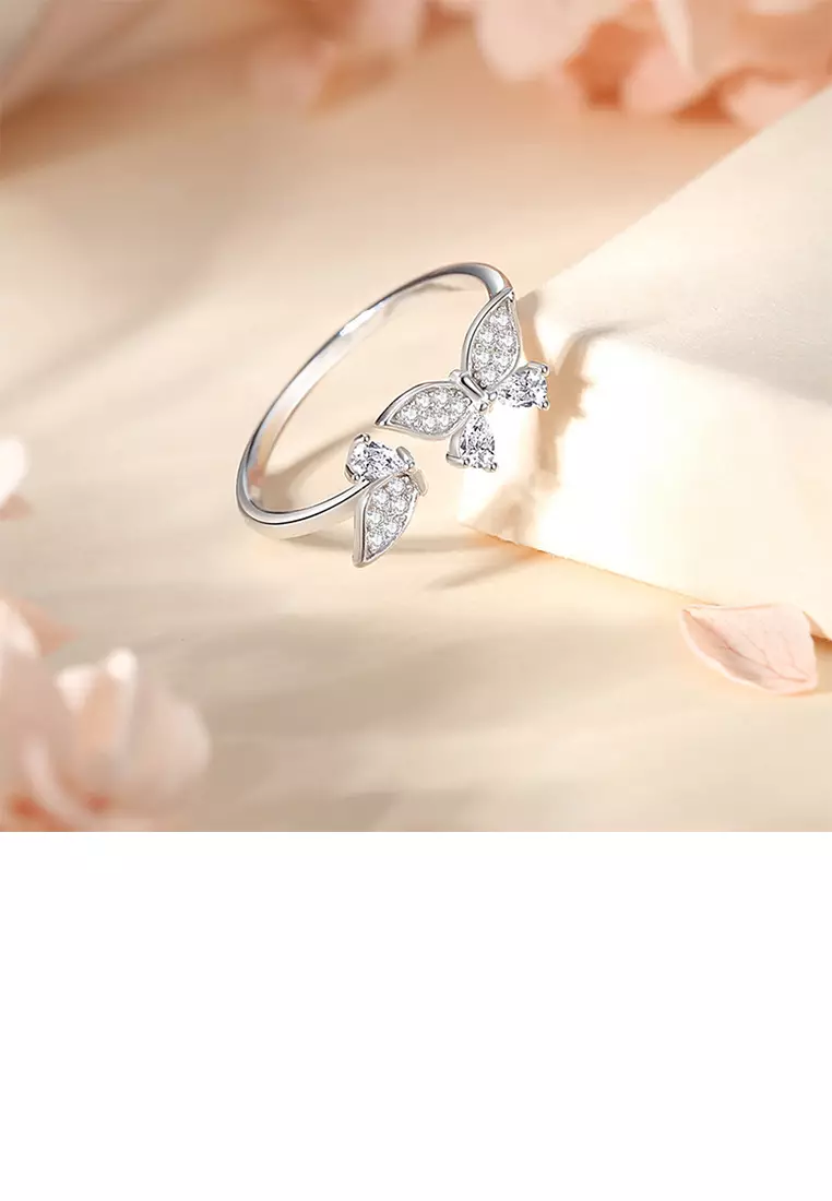 Buy SOEOES 925 Sterling Silver Simple and Cute Butterfly