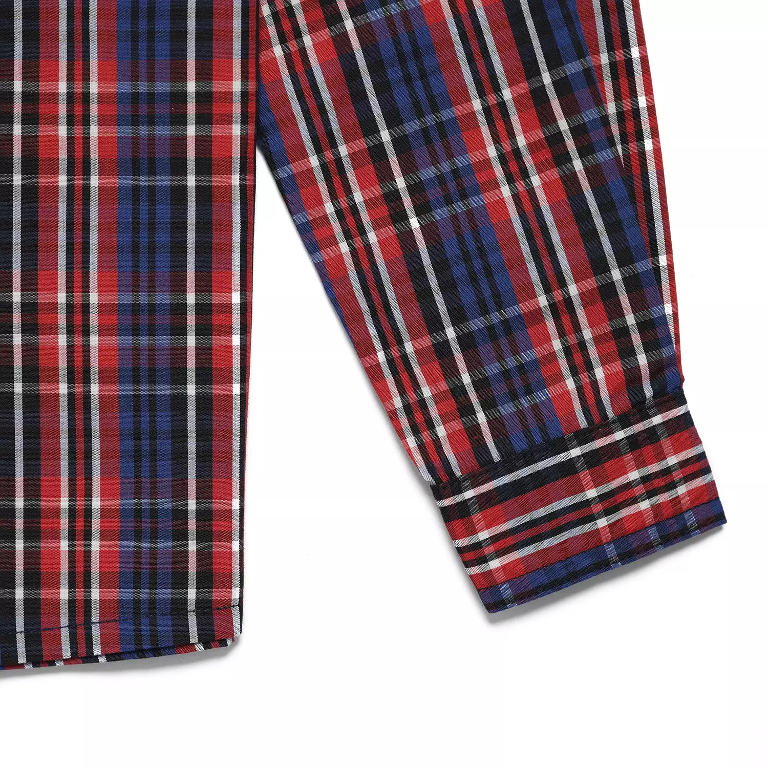 Kemeja Anak Laki Lengan Panjang Kotak Red Navy - BRIGHT