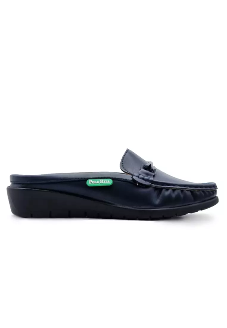 Discount on Polo Hill  shoes - SKU: Polo Hill Ladies Half Slip On Hazel Loafer Mules