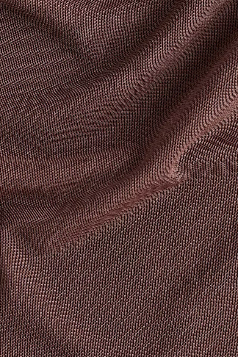 One-shoulder mesh top