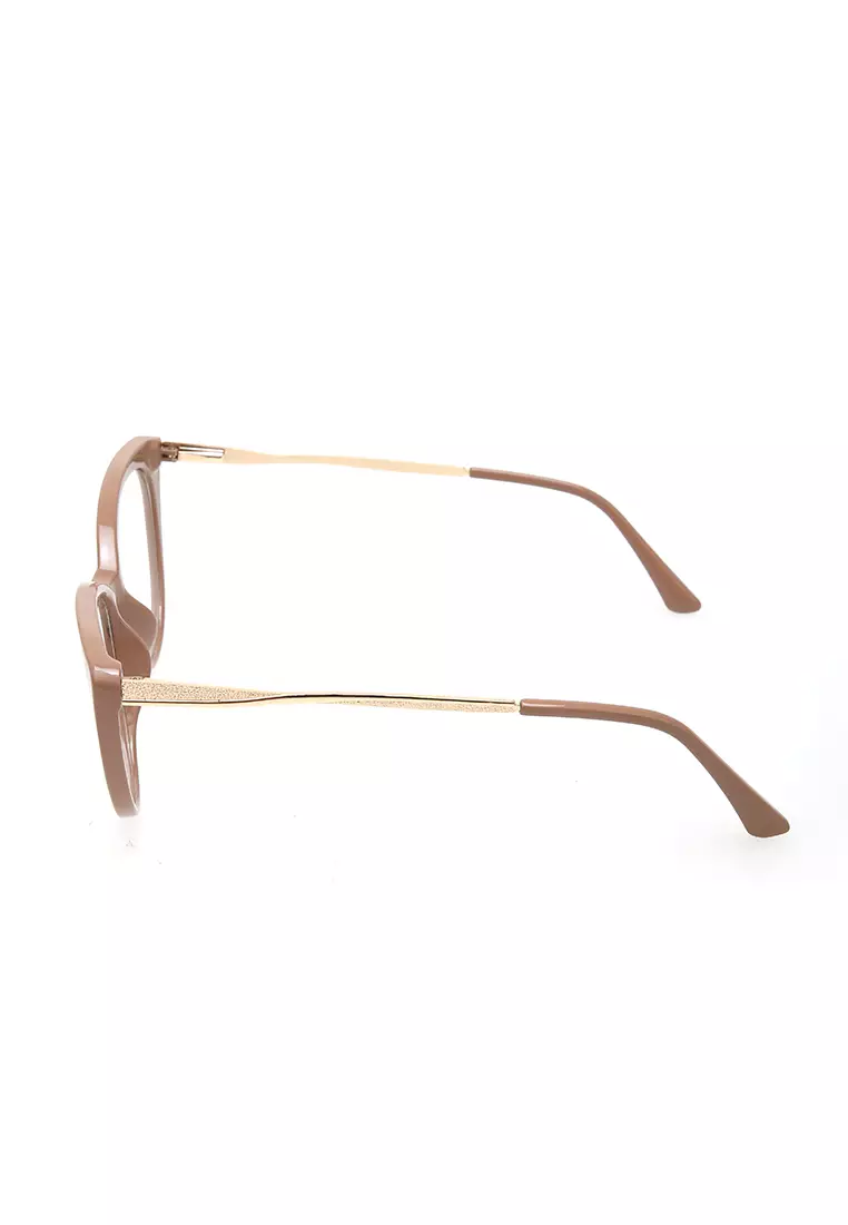 Kiano Kacamata Wanita Anti Radiasi Glasess Frame Material Plastic ORIGINAL - Cream