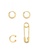 ELLI GERMANY gold Pin Cuff Creolen Earrings 671EAAC5B76958GS_1
