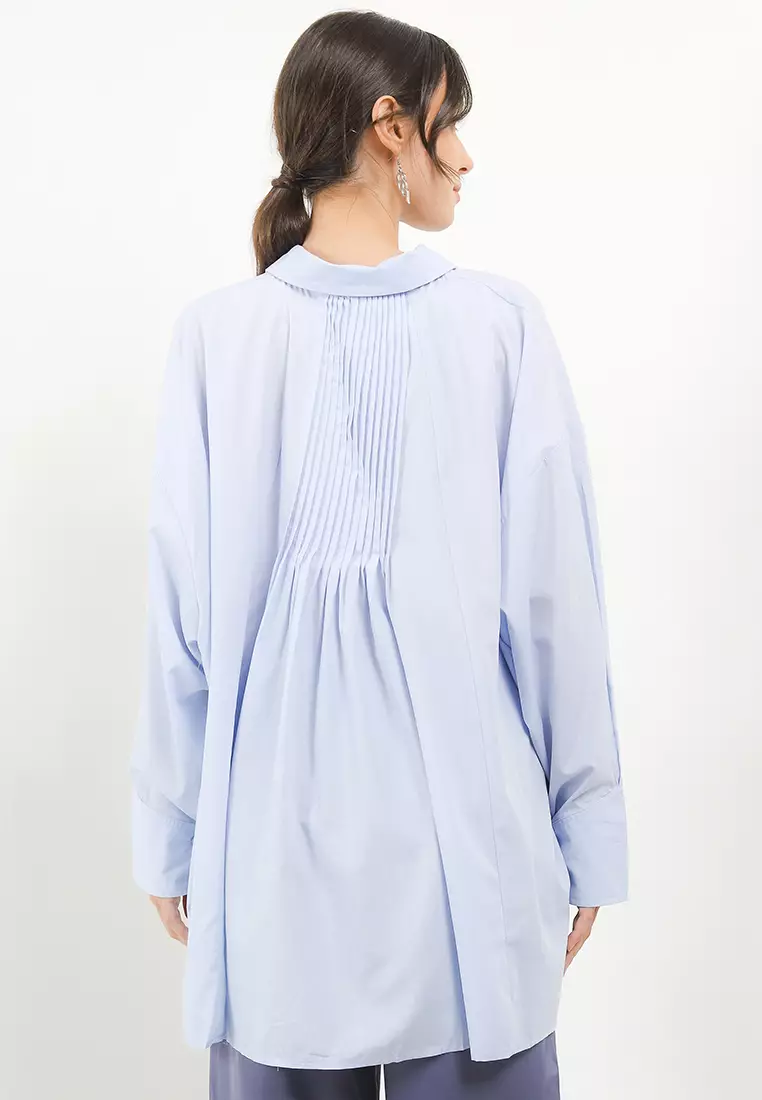 Oversized Shirt W/ Pintuck At Back