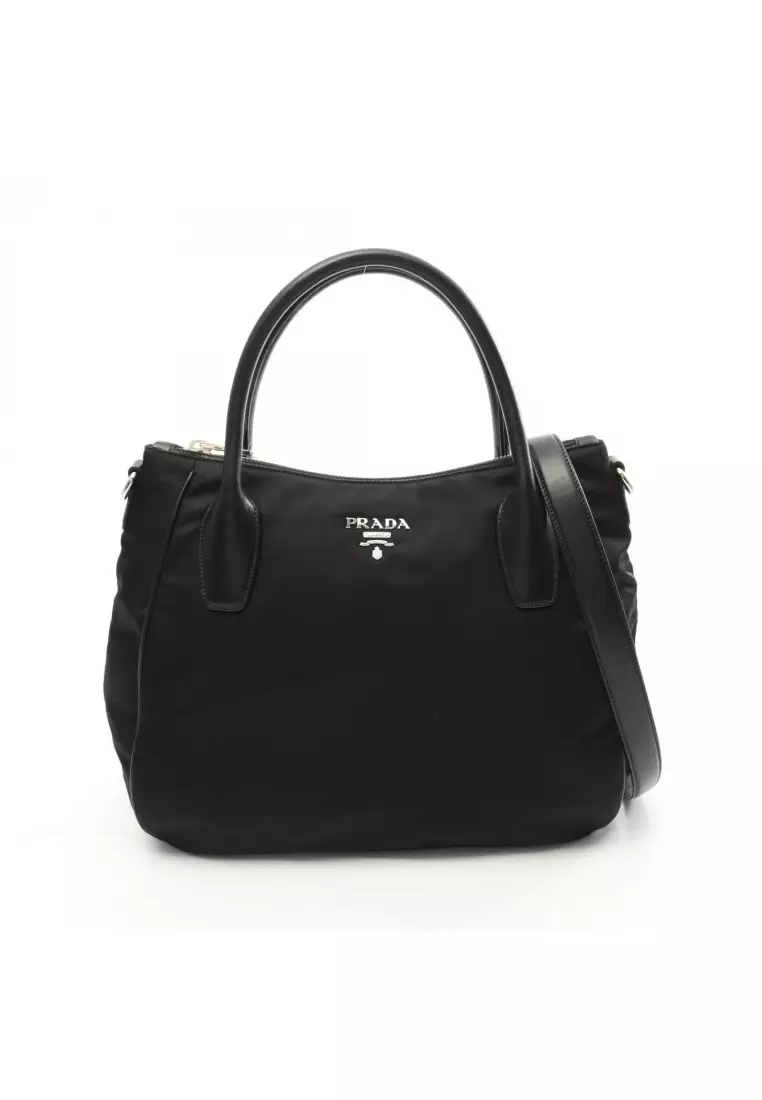 Buy Prada Pre-Loved Prada TESSUTO SOFT CALF Handbag tote bag