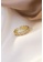 YOUNIQ gold YOUNIQ CICI Chain Link Adjustable Korea Gold Ring with Cubic Zirconia 48A2DACF4EA858GS_4