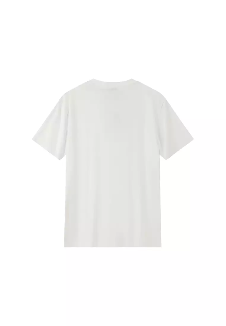 Men's Short Sleeved T-shirt in White EM004586 AF13721