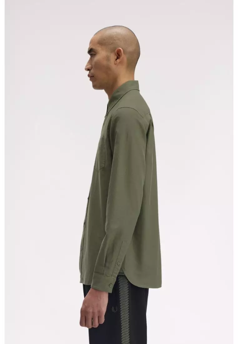 Buy Fred Perry Fred Perry M5516 Oxford Shirt (Laurel Wreath Green