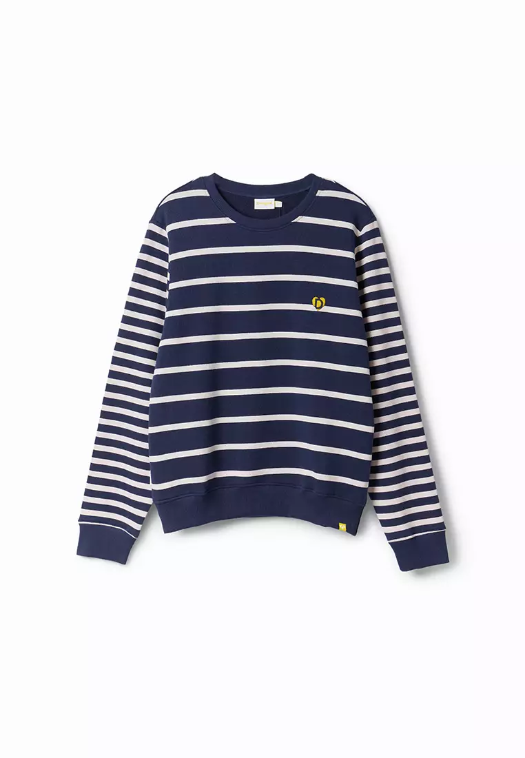 Sweatshirt Femme Desigual - Coupe Regular, Manches Longues, Imprimé Arty Multicolore - Col Rond