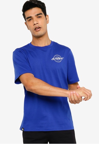 361° blue Basketball Series Short Sleeve T-shirt 23378AA0744B33GS_1