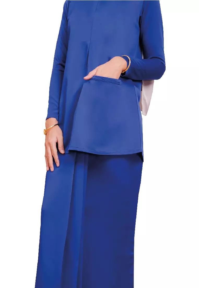 Kurung Modern Pocket Royal Blue