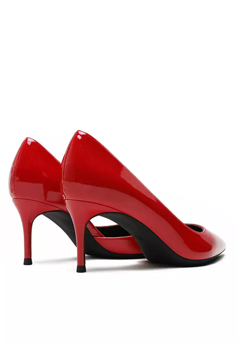 6CM Pointed Patent D'Orsay High Heel Shoes HZL164