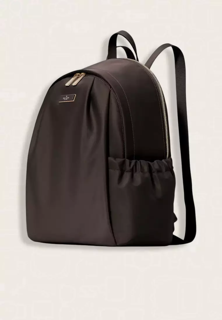 Kate Spade Carter Nylon Large Backpack Hot Fudge