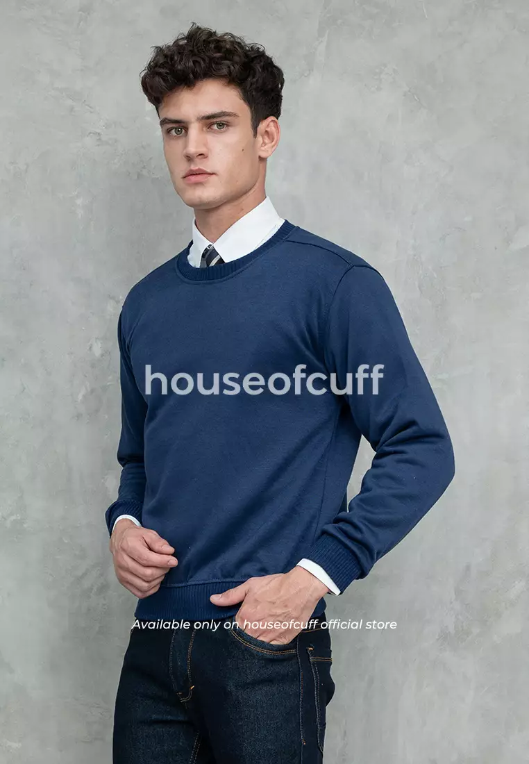 Houseofcuff Sweatshirt Sweater Basic Crewneck Navy