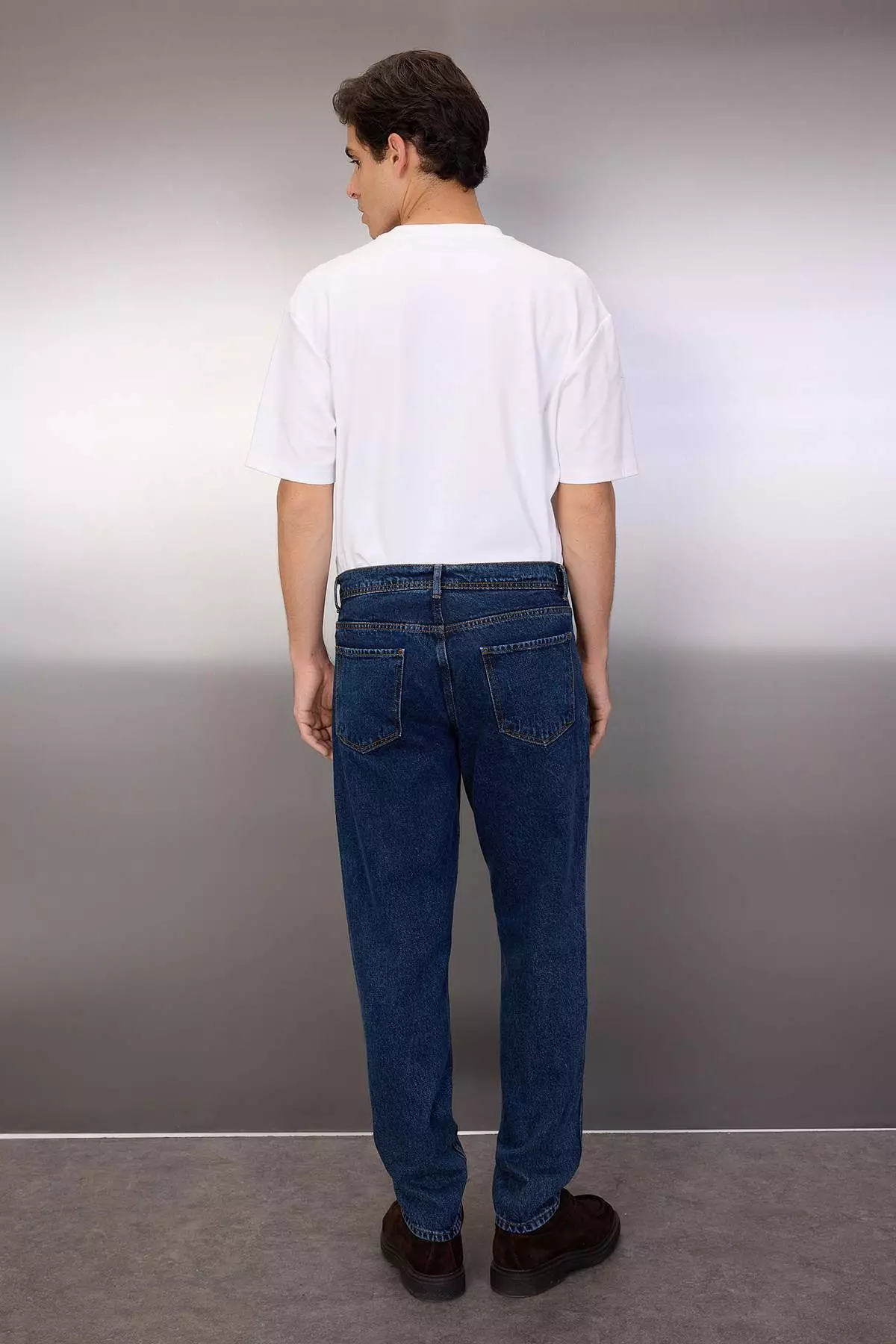 Navy 100% Cotton Essential Fit Jeans Tmnaw23Je00104