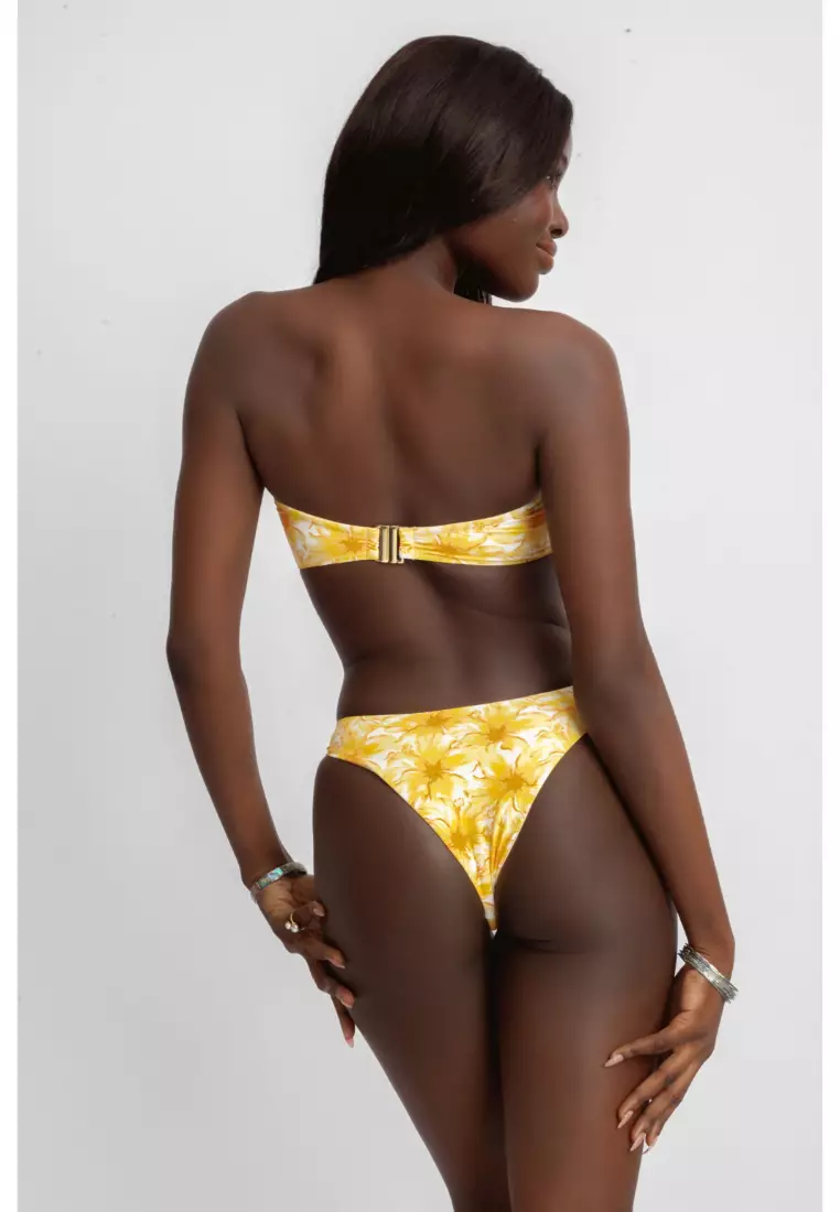 Kaila Bandeau Bikini Top, Passionfruit