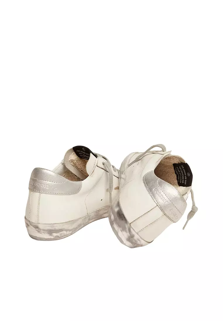 Women's Casual Shoes Silver with White Stitching GWF00101F000314
