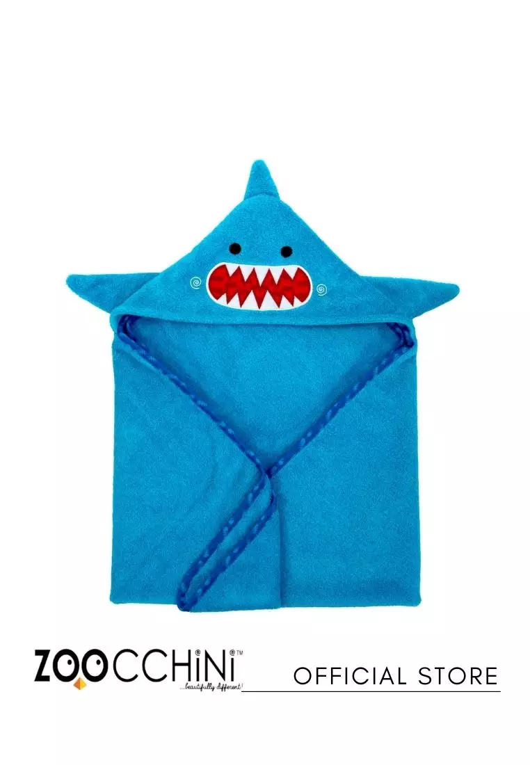 Buy Zoocchini Zoocchini Baby Hooded Towel - SHARK 2024 Online | ZALORA ...