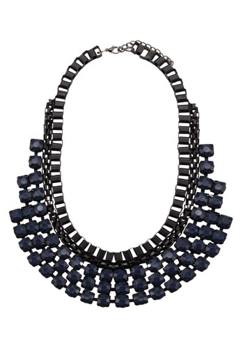 Acrylic Gemstone Box Chainesprit專櫃 Bib Necklace, 飾品配件, 項鍊