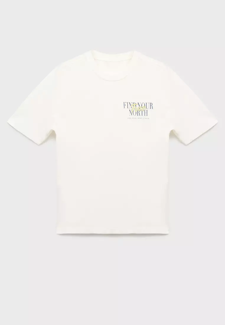 100% Cotton T-Shirt Text