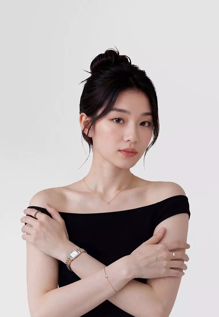 Bound Mini 3-Link White Two Tone Rose Gold - Women Watch stainless steel watch DW Official Authentic Original 女士手錶 不銹鋼手錶 DW 官方 正品