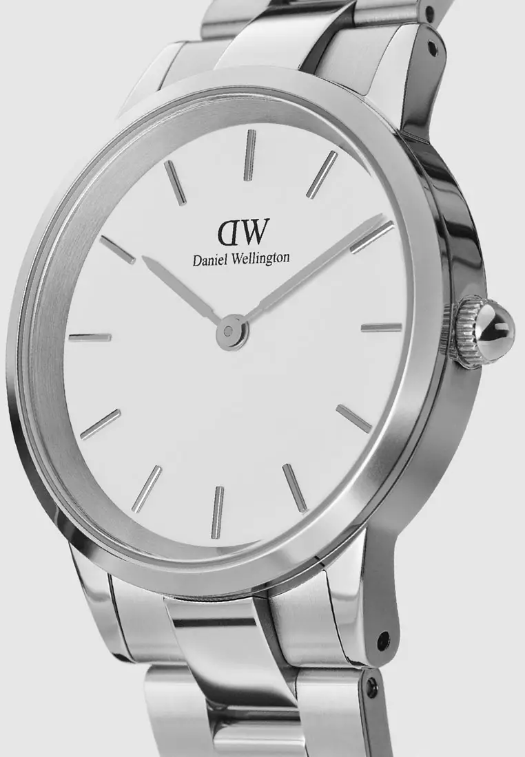 Iconic Link 32mm Watch White dial Link strap Sliver jam tangan perempuan jam tangan wanita Watch for women DW