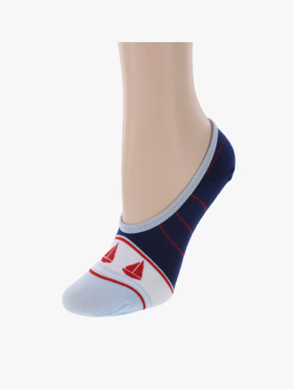 Payless Minicci Women s Nautical No Show Socks 3pk Multi 17 Multicolor