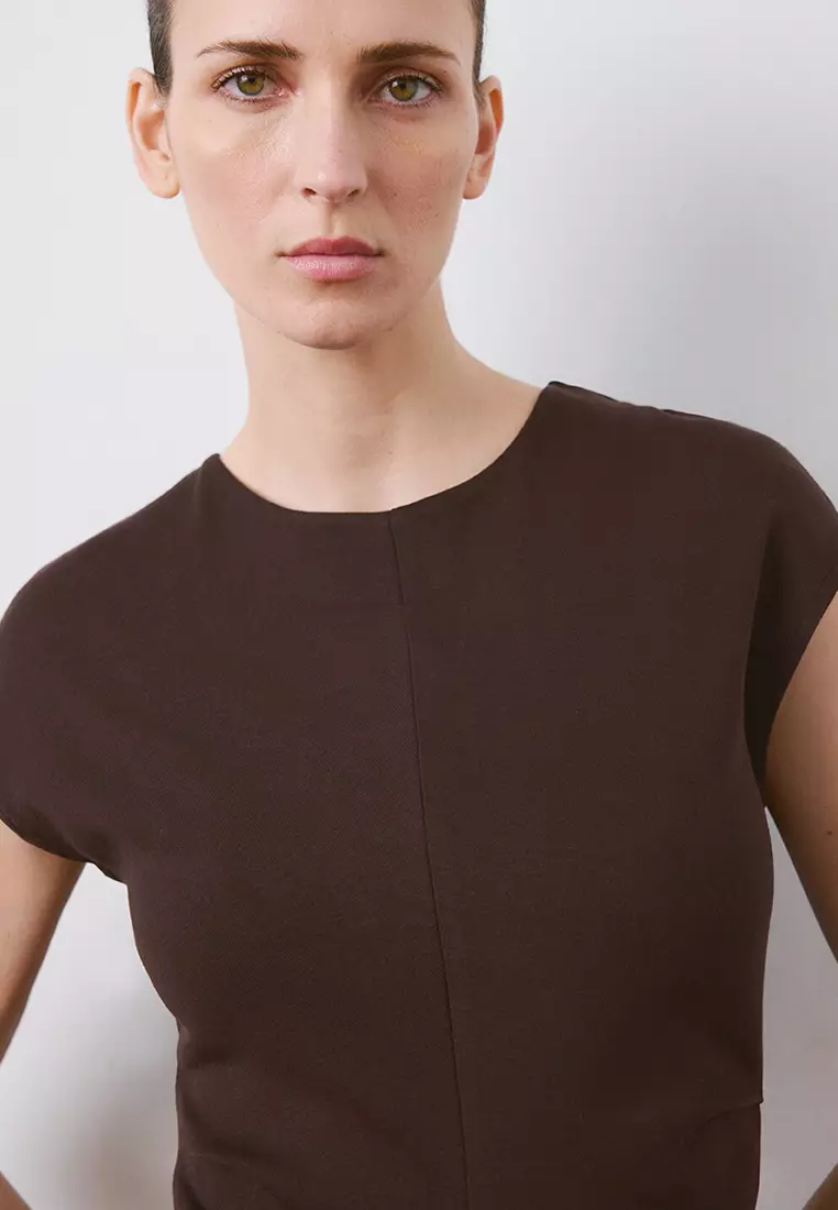 Midi-Dress With Draped Detail